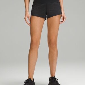 Lululemon Athletica Black High-Waisted Athletic Shorts